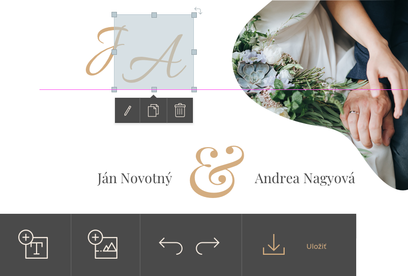 Nový online svatební editor !